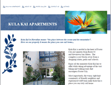 Tablet Screenshot of kulakaiapartments.com